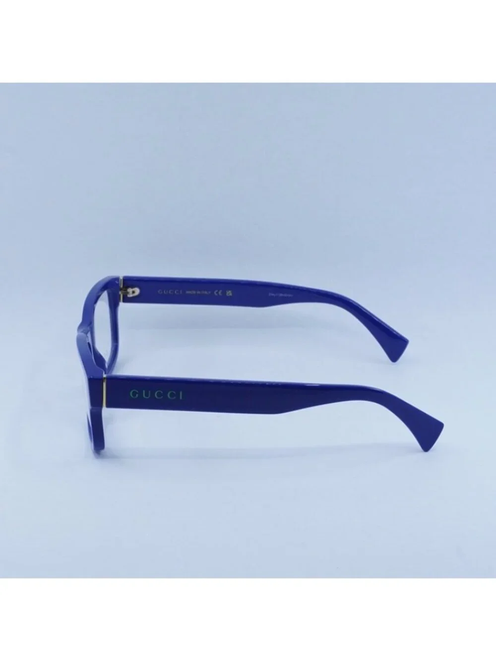 Gucci GG1141O 002 Eyeglasses Blue 56mm Rectangle Frame